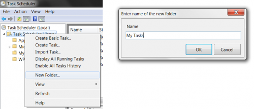 New task folder New task folder