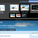 Choose a template in Google blogger designer