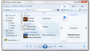 Windows Media Player 12 Screen