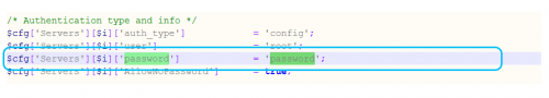 XAMPP password configuration file XAMPP password configuration file