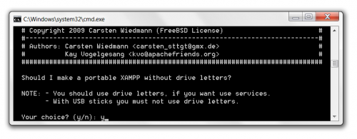 XAMPP command prompt question 3 XAMPP command prompt question 3