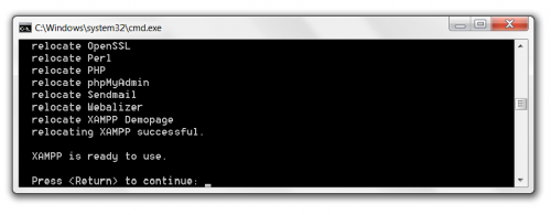 XAMPP command prompt question 4 XAMPP command prompt question 4