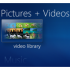 Windows Media Center home screen Windows Media Center home screen