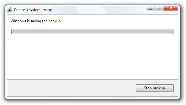 Backup in progress