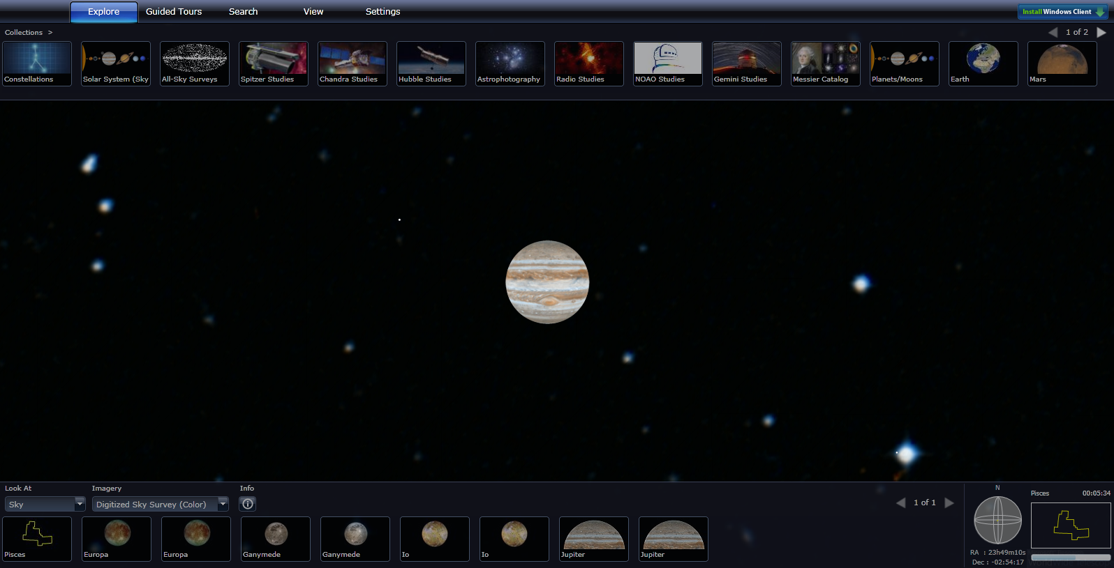 Explore Earth and the Universe with WorldWide Telescope from Microsoft Research
