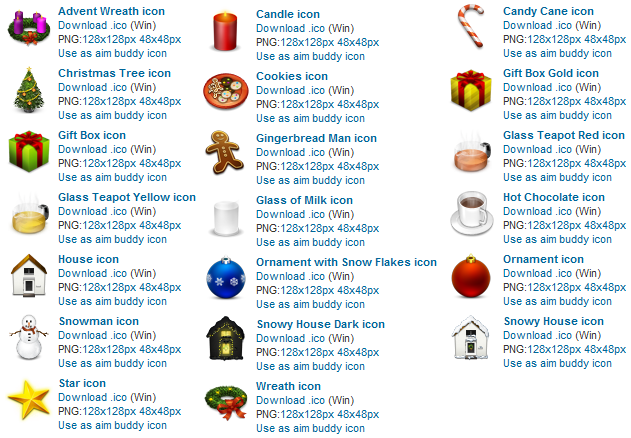 desktop wallpaper icons. Click Xmas Festives Icons to
