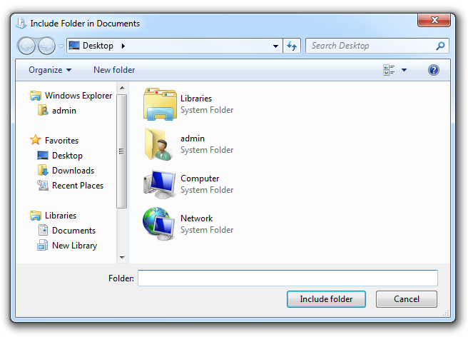 Include folder documents Include folder documents