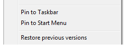 Pin to taskbar Pin to taskbar