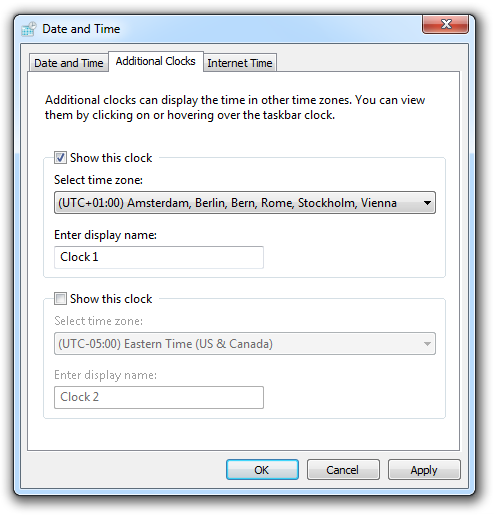 Windows 7 Date and Time Windows 7 Date and Time