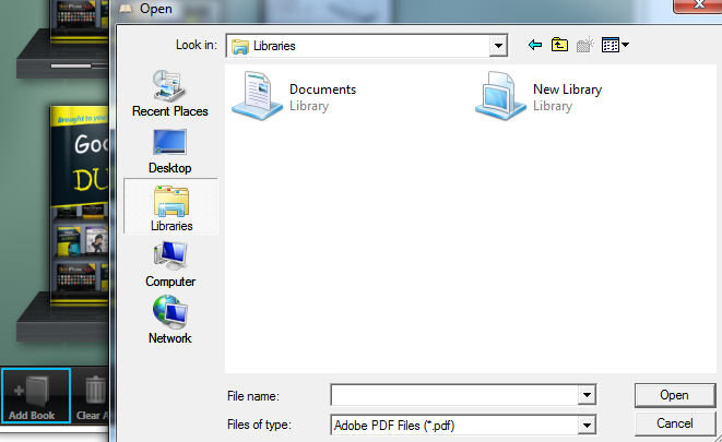 Import ebook GooReader