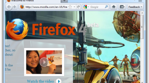 Firefox 4 Beta 9 - Welcome Page