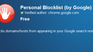 Personal Blocklist - Web store