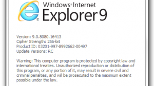 About IE9 RC