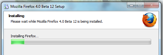 Installing Firefox 4 Beta 12