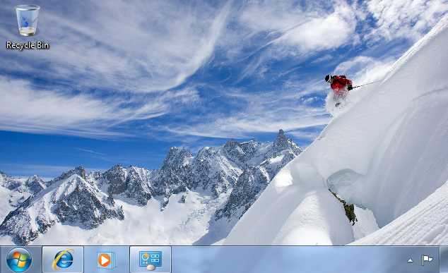 Snow Sports Windows 7 theme Snow Sports Windows 7 theme