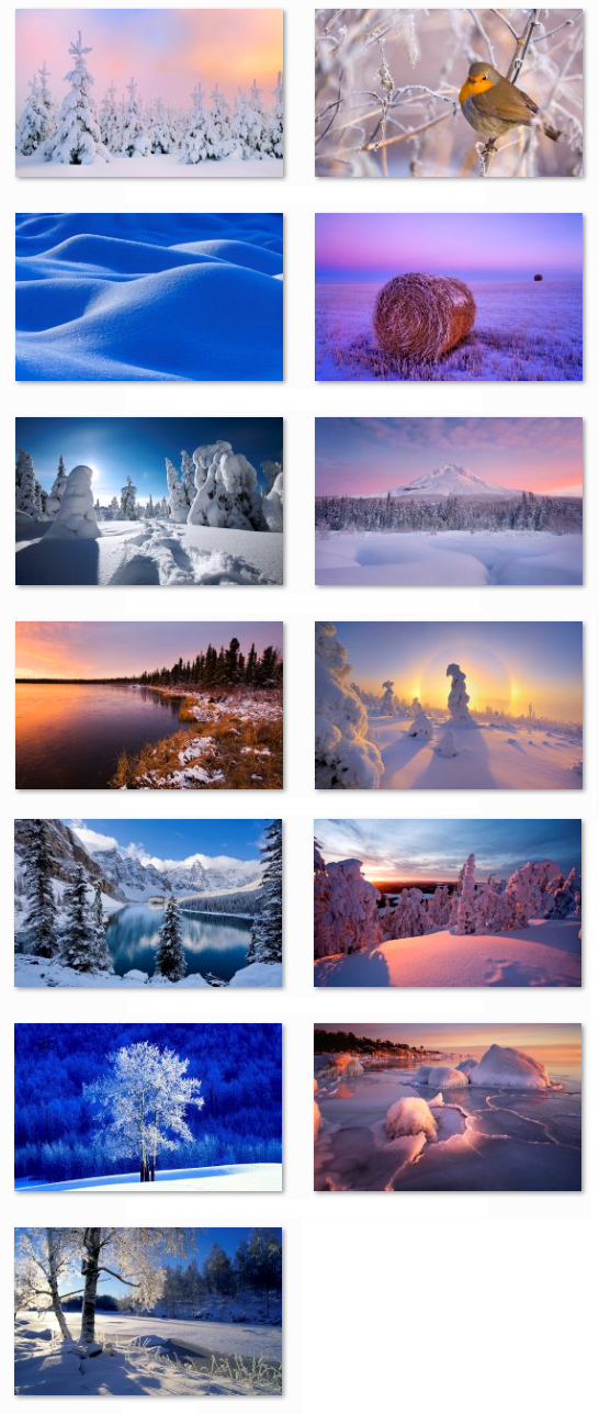 Desktop fun: Best winter Windows 7 themes collection « Pureinfotech
