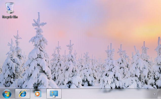 Winter Windows 7 theme Winter Windows 7 theme