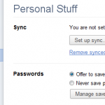 Google Chrome - New settings interface Google Chrome - New settings interface