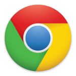 New Google Chrome Logo - Flat icon New Google Chrome Logo - Flat icon