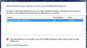 Windows 8 - Portable Workspace