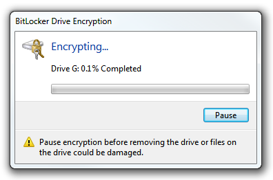 Windows BitLocker - Pause Windows BitLocker - Pause