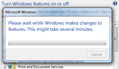 Windows 7 - Uninstalling feature process Windows 7 - Uninstalling feature process