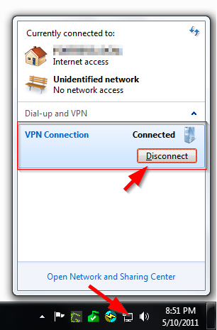 To change settings or delete a VPN connection, do the following: