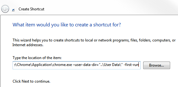 Create Shortcut in Windows 7 Create Shortcut in Windows 7