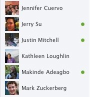 Facebook Chat sidebar Facebook Chat sidebar