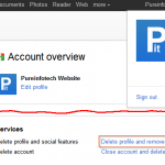 Google+ Account settings Google+ Account settings