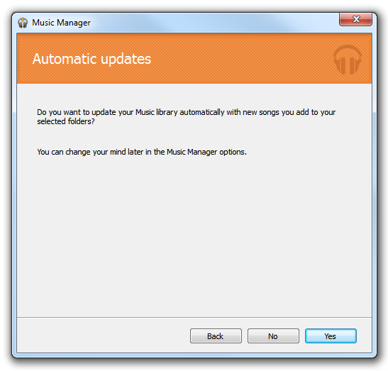 Music Beta - Automatic updates option