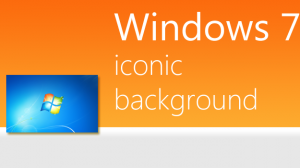 Iconic Windows 7 default background