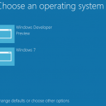 Windows 8 Dual-Boot - Choose an operating system Windows 8 Dual-Boot - Choose an operating system