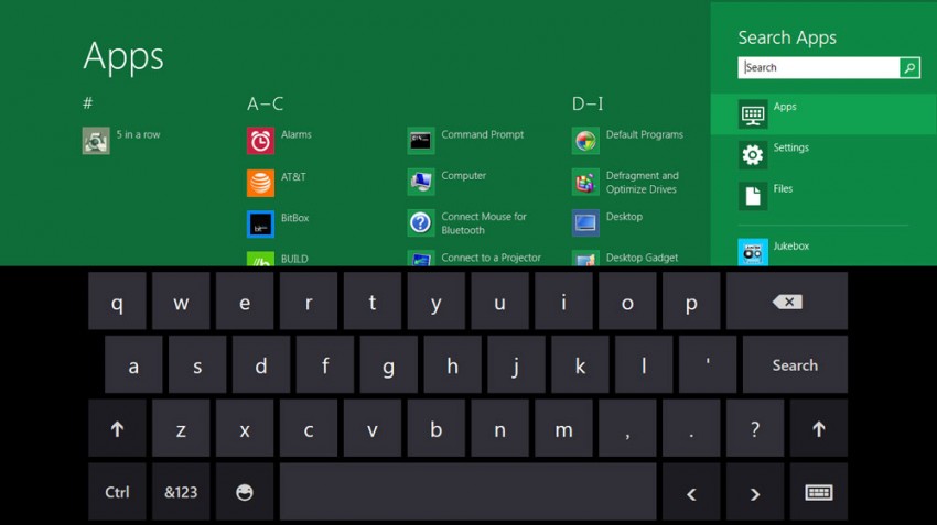 Windows 8 Startscreen App Search Windows 8 Startscreen App Search