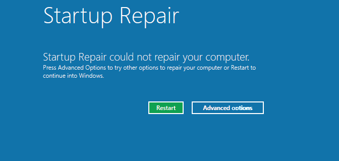 Windows Your Computer Was Unable To Start Vista