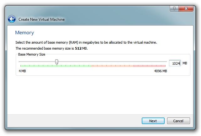 Windows 8 - VirutalBox set memory Windows 8 - VirutalBox set memory