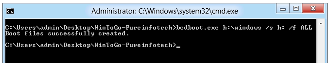 Windows 8 - Windows To Go: Bcdboot Windows 8 - Windows To Go: Bcdboot