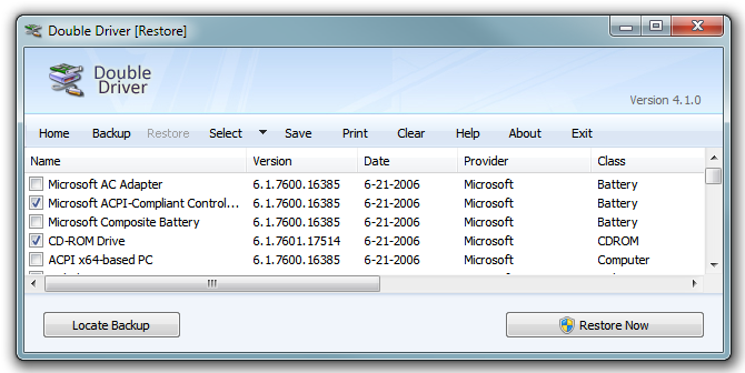Restore Windows Drivers with Double Drivers Restore Windows Drivers with Double Drivers