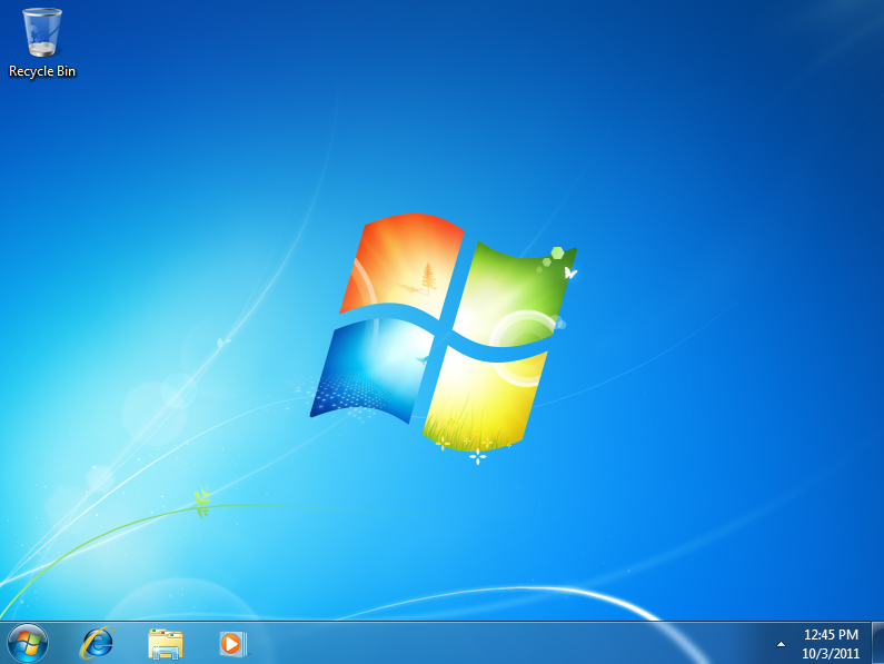 Windows 7 restored