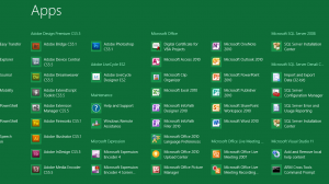Windows 8 - Apps screen