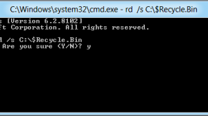 Windows Recycle Bin command