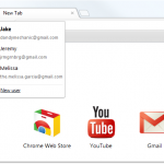 Google Chrome - Users badge menu Google Chrome - Users badge menu