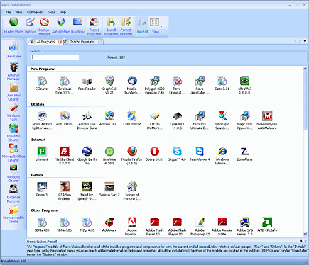 Revo Uninstaller screenshot