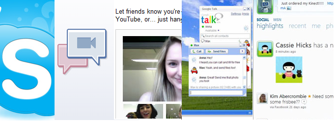 Skype Facebook Google Messenger