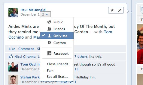 Timeline Privacy Timeline Privacy