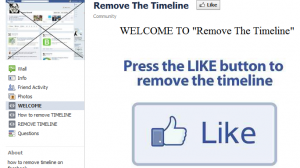 Scam - Remove Facebook Timeline
