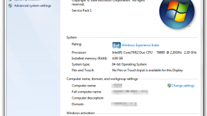 System Information - Computer Windows 7