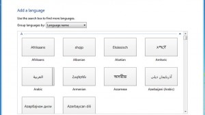 Languages - Windows 8