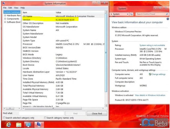 Windows 8 Customer Preview - Information Windows 8 Customer Preview - Information