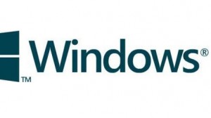 Windows new flag logo - 2d, flat, monochrome, metro style, and angled.
